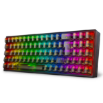Teclado Sem Fio Redragon Pollux Pro Clear RGB Mecânico Switch Crystal Preto- K628CTB-RGB-PRO PT - Imagem 4