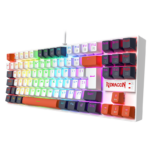 Teclado Mecânico Gamer Redragon Kumara RGB Switch Marrom Branco Preto e Vermelho - TKL K552WLR-RGB - Imagem 12