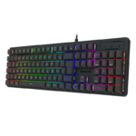 Teclado Membrana Gamer Redragon Netherbane Rainbow Full Size Preto - K521-R - Imagem 2