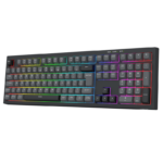 Teclado Gamer Membrana Redragon Crux Rainbow Full Size USB Preto e Cinza - K518-RGB-GB - Imagem 3