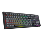 Teclado Membrana Redragon Crux Rainbow Sem Fio Full Size Preto e Cinza - K518R-WL-GB - Imagem 6