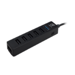 Hub USB Keytime Dataport 7 Em 1 KYT00036 1x USB 3.0 6x USB 2.0 Preto - KYT00036 - Imagem 3