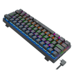 Teclado Mecânico T-Dagger Arena Pro Sem Fio Rainbow 60% Switch Marrom Preto - T-TGK321PRO-BR PT - Imagem 4