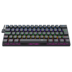 Teclado Mecânico T-Dagger Arena Pro Sem Fio Rainbow 60% Switch Marrom Preto - T-TGK321PRO-BR PT - Imagem 6
