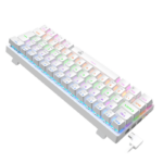 Teclado Mecânico T-Dagger Arena Pro Sem Fio Rainbow 60% Switch Marrom Branco - T-TGK321W PRO-BR PT - Imagem 5