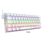 Teclado Mecânico T-Dagger Arena Pro Sem Fio Rainbow 60% Switch Marrom Branco - T-TGK321W PRO-BR PT - Imagem 2