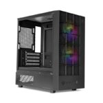 Gabinete Gamer Mancer Grimore Mini-Tower Lateral de Vidro 2 Fans Rainbow Preto - MCR-GRM-BK - Imagem 2