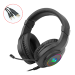 Headset Gamer Redragon Hylas RGB Driver 50mm Preto - H260RGB - Imagem 4