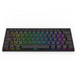 Teclado Mecânico Redragon Horus Mini RGB Low Profile 60% Switch Brown Preto - K632-RGB - Imagem 3