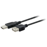 Cabo Extensor Fortrek USM-101 USB 2.0 A Macho x A Femea 1,8m Preto - FK413C - Imagem 2