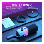 Microfone Gamer Maono PD100X RGB USB/XLR Cardióide 40Hz-16kHz Preto - PD100X RGB - Imagem 7