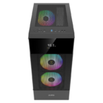 Gabinete Gamer Gamdias Aura GC5 ARGB 3 Fans 120mm MidTower Vidro Temperado Preto - Aura GC5 - Imagem 2
