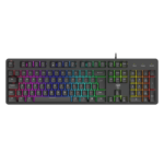 Teclado Membrana Gamer T-Dagger Echo RGB Full Size USB ABNT2 Preto - T-TGK109 - Imagem 2