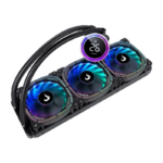 Water Cooler Rise Mode Aura Ice Black ARGB 360mm AMD/Intel Preto - RM-WAIB-06-ARGB - Imagem 2