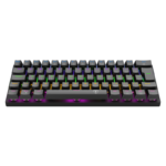 Teclado Mecânico Gamer T-Dagger Arena Rainbow Preto 60% Switch Marrom - T-TGK321-BR - Imagem 4