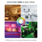 Lâmpada Inteligente ELG LED RGB 10W SHLL100 Wi-Fi Bluetooth Alexa E Google - SHLL100 - Imagem 3