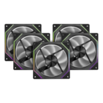 Kit 5 Fans Pichau Ventus NX ARGB 120mm Sem Controladora Preto - PCH-VTNX5-BK01 - Imagem 4
