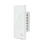 Smart Interruptor Positivo 2 Módulos Touch 2300W Alexa Ou Google Assistente Branco - Imagem 3
