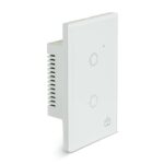 Smart Interruptor Positivo 2 Módulos Touch 2300W Alexa Ou Google Assistente Branco - Imagem 4