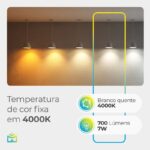 Lâmpada Inteligente Positivo Smart Lite Wi-Fi 7W Compatível Com Alexa E Google Assistente - Branca - Imagem 3