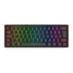 Teclado Mecânico Gamer Redragon Akali ABNT2 RGB USB Switch Marrom Preto -K642-RGB - Imagem 5