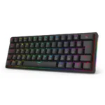 Teclado Mecânico Gamer Redragon Akali ABNT2 RGB USB Switch Marrom Preto -K642-RGB - Imagem 3