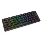 Teclado Mecânico Gamer Redragon Akali ABNT2 RGB USB Switch Marrom Preto -K642-RGB - Imagem 2