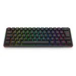 Teclado Mecânico Gamer Redragon Akali ABNT2 RGB USB Switch Marrom Preto -K642-RGB - Imagem 4