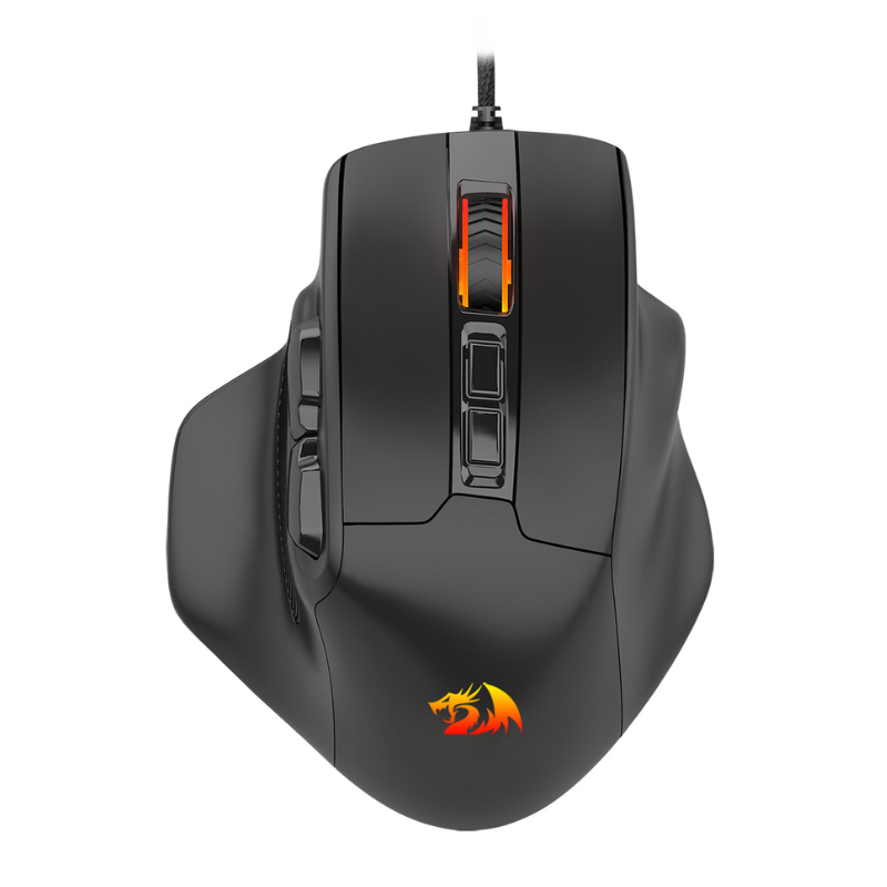 a0f175ef4072ac0e8b0815e960685658.png Mouse Gamer Redragon Bullseye RGB 12400DPI 1000Hz PAW3327 USB 7 Botões - M806-RGB - Imagem 1