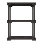 Estante 3 Prateleiras Plástica Poly 3 Grifit Multi-Uso Cinza Mushroom 93x70x35 - Imagem 2