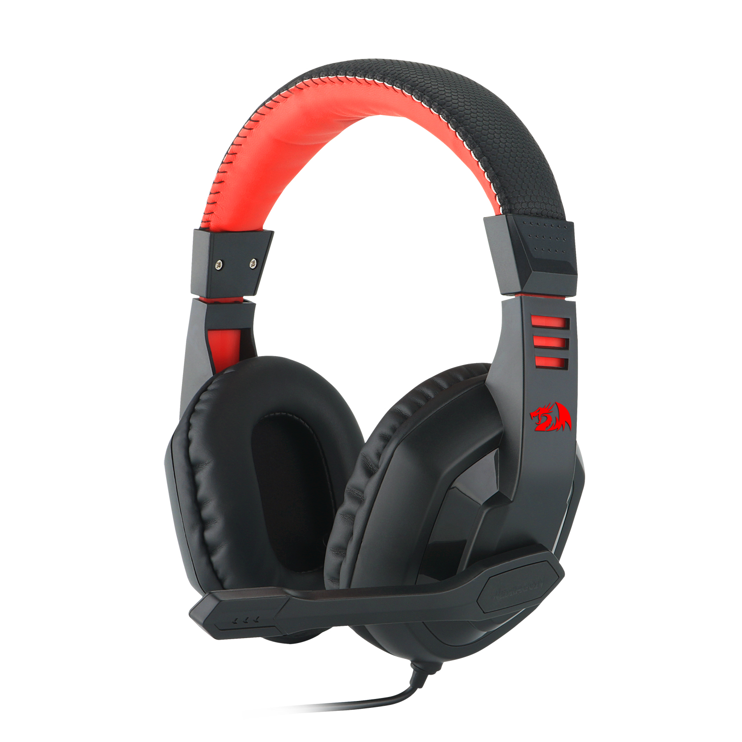 a8e527339cb22e64d7a0a61b9d5fb1f7.jpg Headset Gamer Redragon Ares Driver 40mm Com Microfone Preto e Vermelho - H120 - Imagem 1