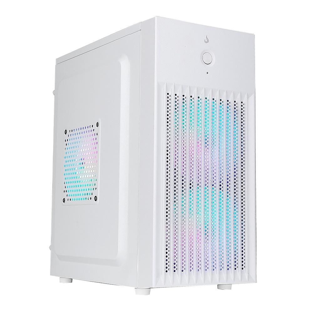 aea497b53552aabdabad525e366aa227.jpg Gabinete Gamer Rise Mode X1 White S/Fan S/Fonte MiniTower M-ATX Branco - RM-GA-OFX1-FW - Imagem 1