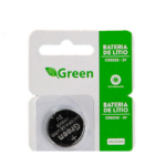 Bateria Botão Green CR2032 3V Lítio Manganês Alta Duração - 013-3032