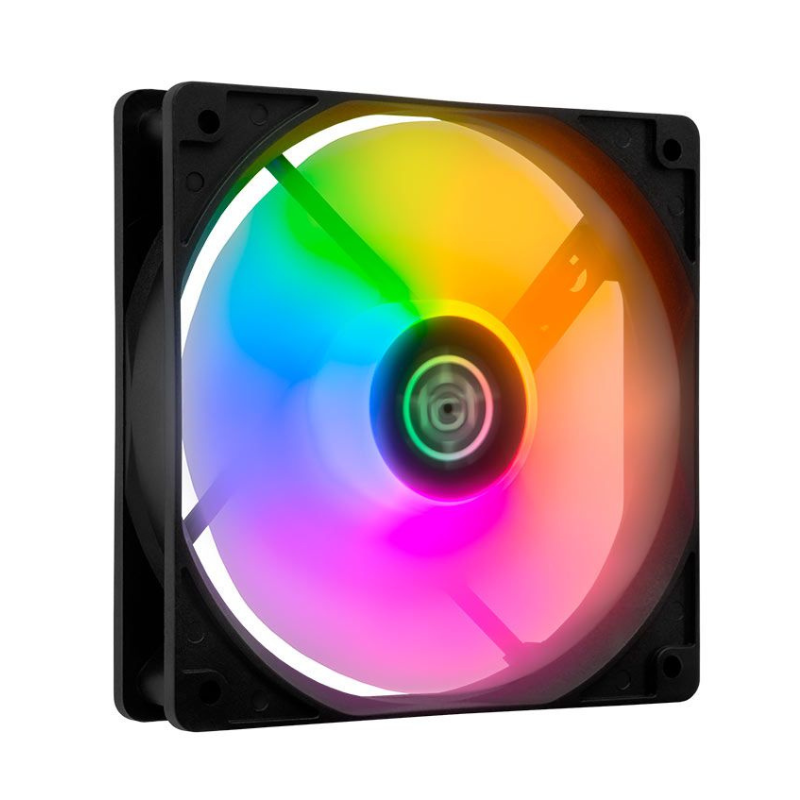 be6433a92fcea49b09cd7fbdcbef80d6.png Cooler Fan TGT Striker Rainbow 120mm - TGT-STK1-BLRBW - Imagem 1