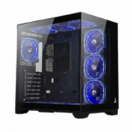 Gabinete Gamer Rise Mode Galaxy Glass Standard V2 S/Fan S/Fonte MidTower USB 3.0 Preto