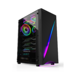 Gabinete Gamer Gamdias Argus E5 RGB Mid Tower ATX Vidro Temperado S/Fan S/Fonte - Preto