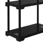 Estante 4 Prateleiras Plástica Poly Grifit Multi-Uso Preta 127x70x35 - Imagem 4