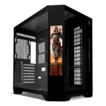 Gabinete Gamer Mancer CV700X S/Fan S/Fonte MidTower C/Tela LCD Lateral Vidro Preto - MCR-CV700X-BK