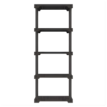 Estante 5 Prateleiras Plástica Poly Grifit Multi-Uso Cinza Mushroom 167x70x35 - Imagem 2