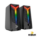 Caixa de Som Gamer KBM Gaming RGB AUX Drive de 45mm RMS 10W - KGCSG120 - Imagem 3