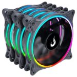 Kit 3 Cooler Fan Rise Mode Laser ARGB 120mm Led - RM-RGB-05-5V - Imagem 4