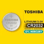 Pilha Moeda 2032 Toshiba Lithium 3V 1 Unidade - CR2032 - Imagem 2