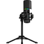 Microfone Gamer Streamplify Mic Tripod RGB Com Tripé - Preto