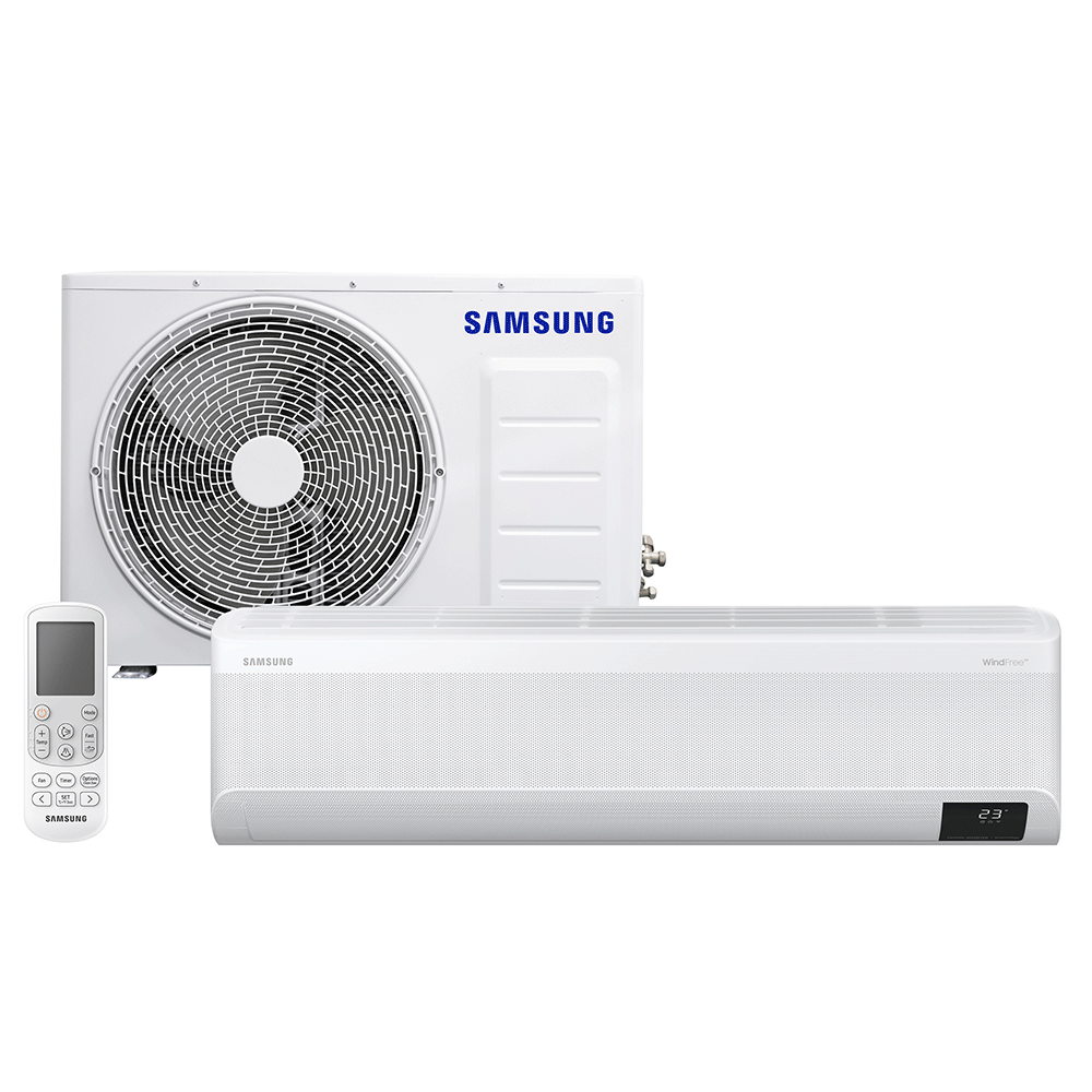 dd8ae3c398d6b1bf177d03989ced0b0d.png Ar Condicionado 12.000 BTUs Frio Split Inverter Samsung WindFree Connect 220V Branco - AR12CVFAMWKNAZ - Imagem 1
