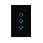 Smart Interruptor Zinnia 3 Botões 10A Wi-Fi 50/60Hz Preto - ZNS-I3B-BK01