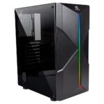 Gabinete Gamer Fortrek Holt RGB S/Fan Lateral Em Acrílico - 70571