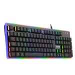 Teclado Membrana Redragon Dyaus 2 RGB Preto ABNT2 K509RGB