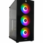 Gabinete Gamer Hayom 3 Fans S/Fonte ATX MidTower Vidro Temperado Preto – GB1769