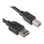 Cabo Para Impressoras USB-A Macho x USB-B Macho AM/BM 2.0 MD9 1,5M Preto - 7525