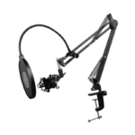 Suporte Para Microfone Zinnia SMZ100 Articulado Preto - ZNO-SMZ100-BL01